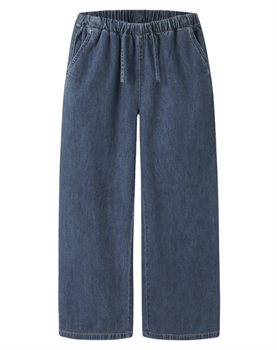 Name it - NKFBella Wide Pull Up Jeans - Dark Blue Denim